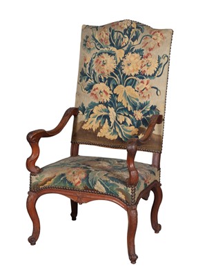 Lot 753 - Louis XIV Walnut Fauteuil
