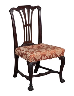 Lot 772 - Irish George II Style Stained Wood Side Chair