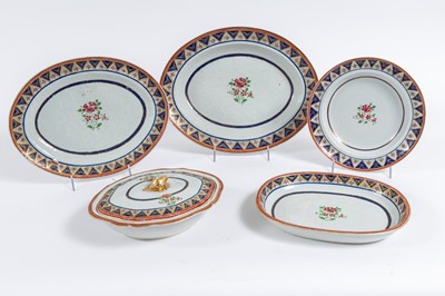Lot 1064 - Chinese Export Porcelain Part Dinner Service