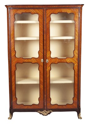Lot 722 - Louis XV Ormolu-Mounted Kingwood and Amaranth Bibliothèque