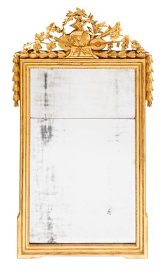 Lot 724 - Louis XVI Carved Giltwood Mirror