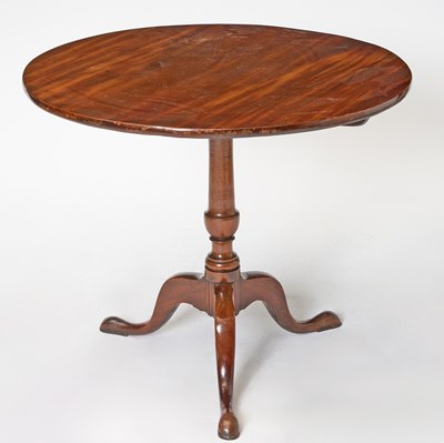 Lot 210 - Chippendale Mahogany Tilt-Top Table
