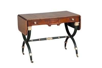 Lot 510 - Regency Rosewood, Painted and Parcel-Gilt Games Table, attributed to John McLean