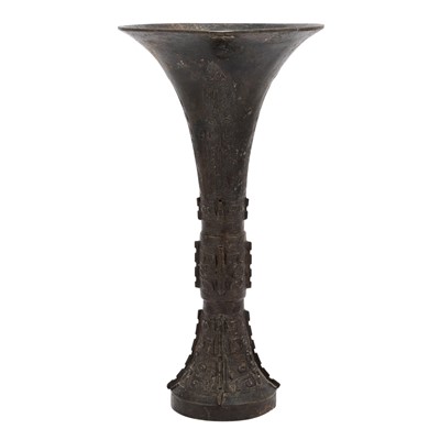 Lot 61 - A Chinese Archaistic Bronze Vase