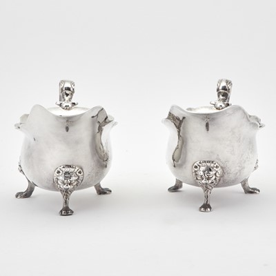 Lot 168 - Pair of Irish George III Sterling Silver Sauceboats