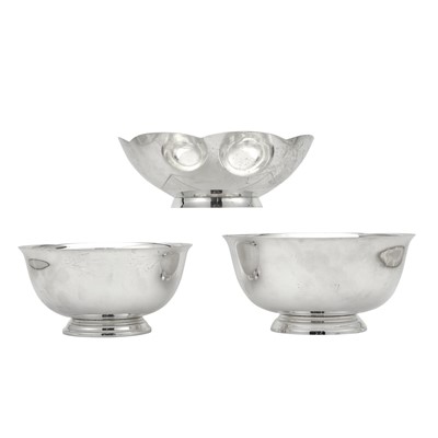 Lot 102 - Three American Sterling Silver Bowls
