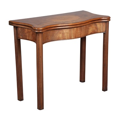 Lot 159 - George III Inlaid Mahogany and Burr Yew  Games Table