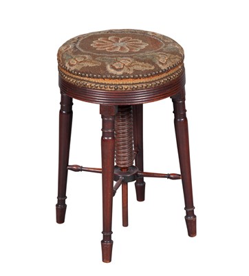 Lot 807 - George III Mahogany Piano Stool