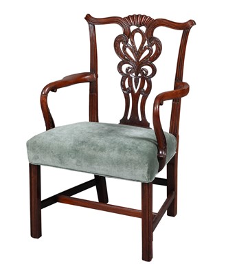Lot 805 - George III Walnut Armchair