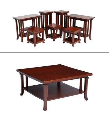 Lot 262 - Group of Frank Lloyd Wright for Copeland Cherry Tables