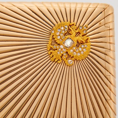 Lot 72 - Russian Imperial Presentation Gold Cigarette Case