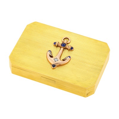 Lot 68 - Russian Jeweled Gold Cigarette Case