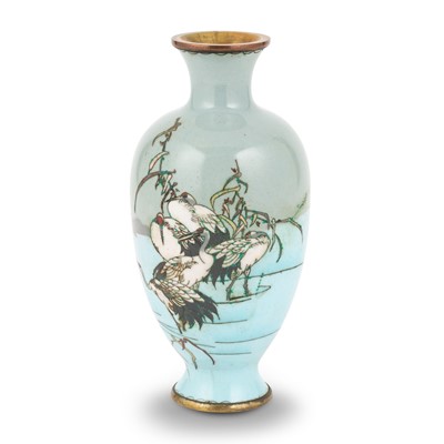 Lot 116 - A Japanese Cloisonne Enamel Vase