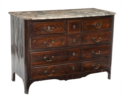 Lot 220 - Regence Kingwood Parquetry Commode