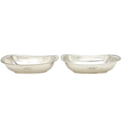 Lot 216 - Pair of Tiffany & Co. Sterling Silver Open Dishes