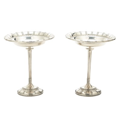 Lot 101 - Pair of American Sterling Silver Compotes