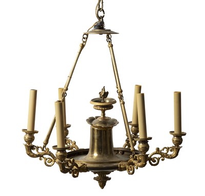 Lot 242 - Empire Ormolu and Gilt-Brass Dish Light