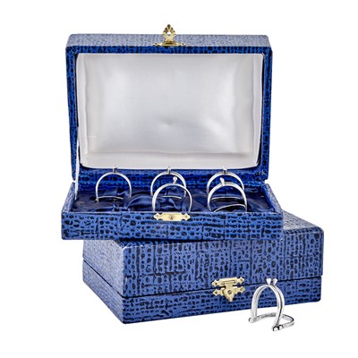 Lot 304 - Set of Twelve Italian Silver Spur-Form Place Card Holders
