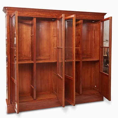 Lot 348 - French Mahogany Four-Door Bookcase