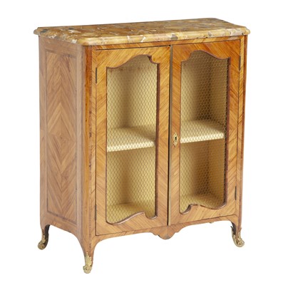 Lot 234 - Louis XV Tulipwood Parquetry Side Cabinet