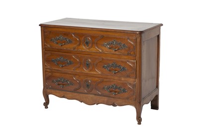 Lot 328 - Provincial Louis XV Walnut Commode