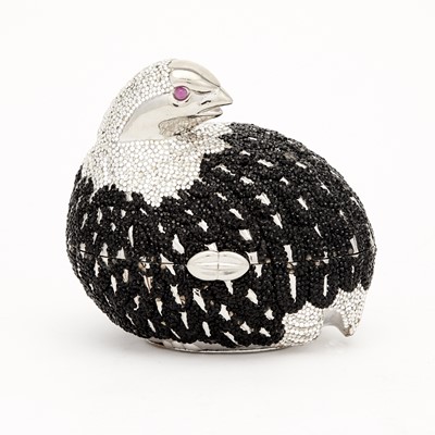 Lot 177 - Judith Leiber Rhinestone Quail Clutch