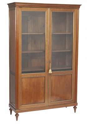 Lot 188 - Louis XVI Style Brass-Mounted Mahogany Bibliotheque