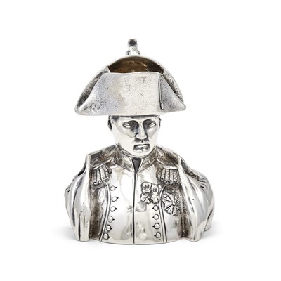 Lot 195 - Continental Novelty Silver Napoleon Figural Cream Jug