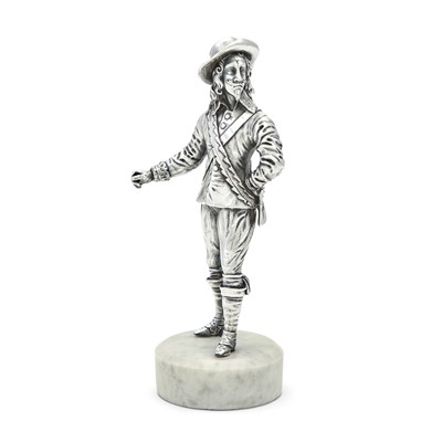 Lot 181 - Victorian Sterling Silver Figure of King Charles II