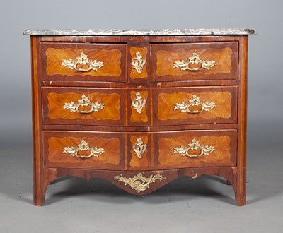Lot 736 - Régence  Gilt-Metal Mounted Tulipwood and Kingwood Commode