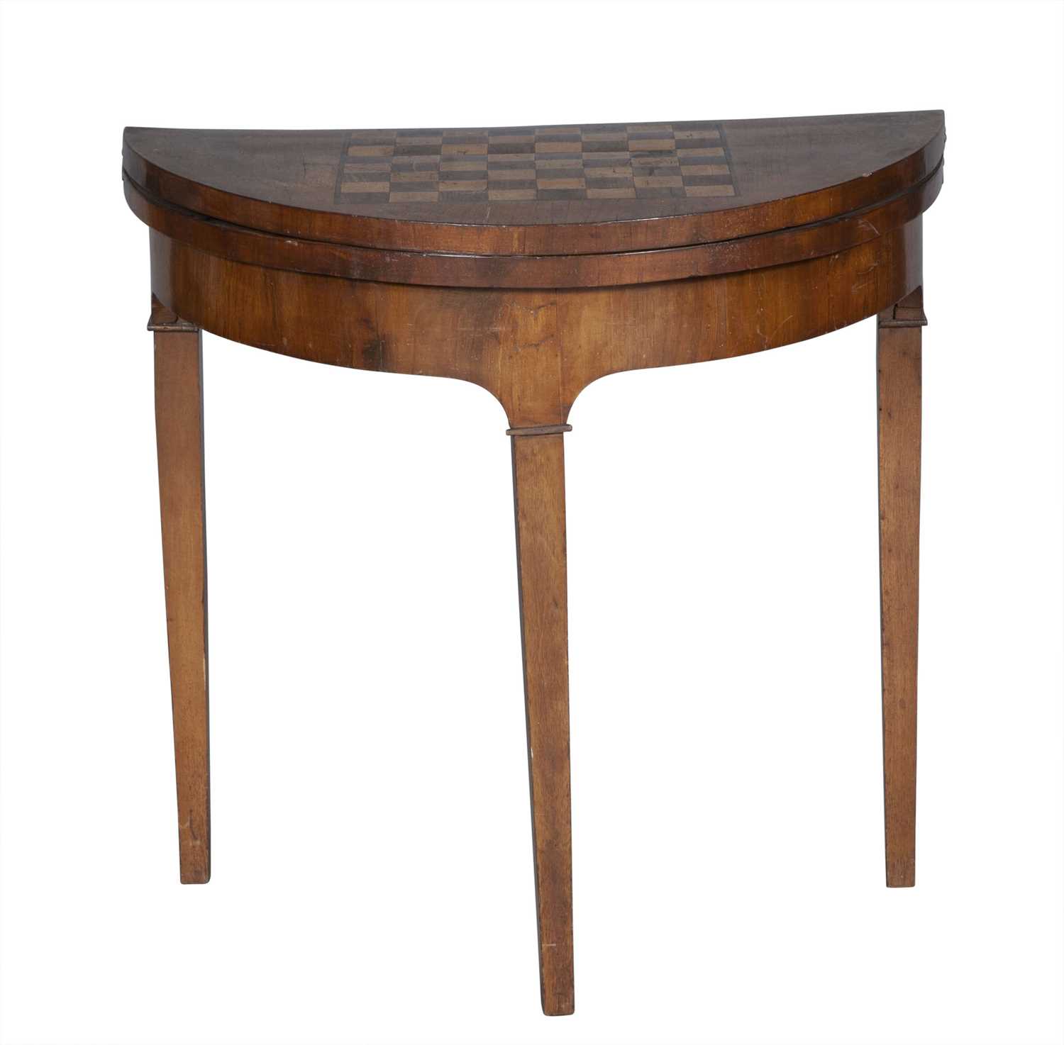 Lot 746 - North European Inlaid Walnut Games Table