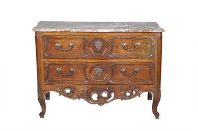 Lot 738 - Louis XV Provincial Walnut Commode