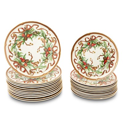 Lot 30 - Tiffany & Co. "Tiffany Garland" Pattern Porcelain Partial Dinner Service