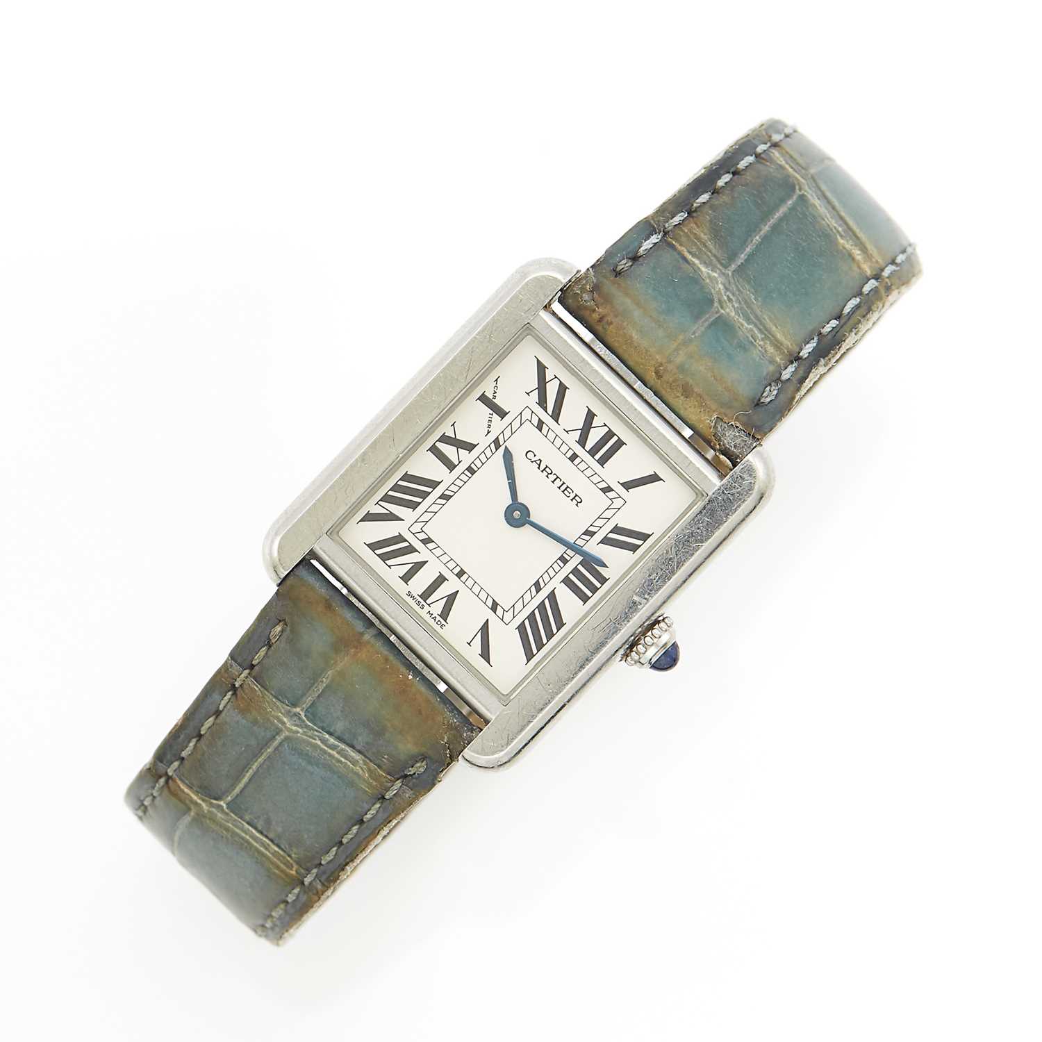 Lot 1163 - Cartier Stainless Steel 'Tank Solo' Wristwatch, Ref. 3170