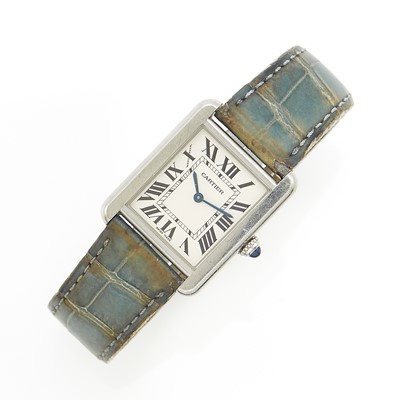 Lot 1163 - Cartier Stainless Steel 'Tank Solo' Wristwatch, Ref. 3170
