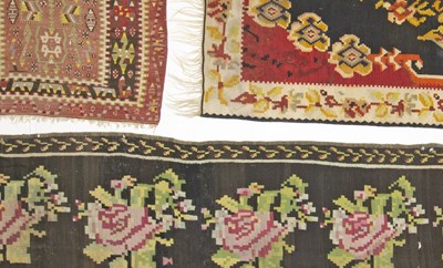 Lot 389 - Three Assorted Kilims
