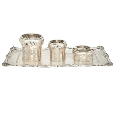 Lot 79 - Austrian Silver Smoking Set
