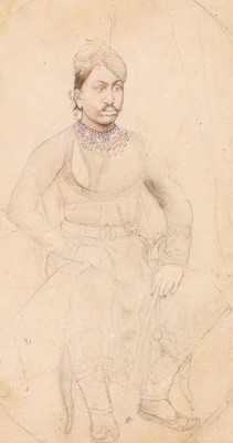 Lot 790 - An Indian School Drawing of a Prince