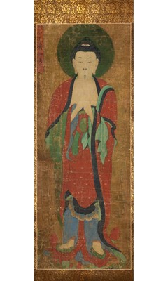 Lot 811 - A Japanese School Buddhist Painting