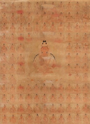 Lot 773 - An Unusual Tibeto-Chinese Thangka