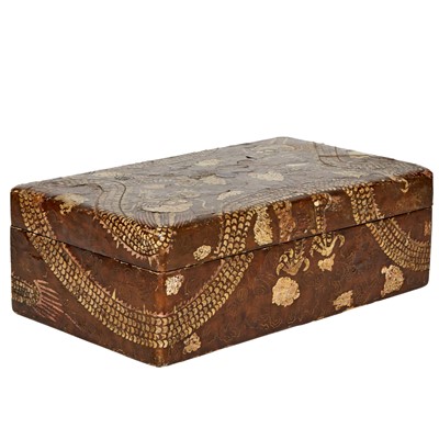 Lot 836 - A Korean Lacquer and Shell-Inlaid Chest