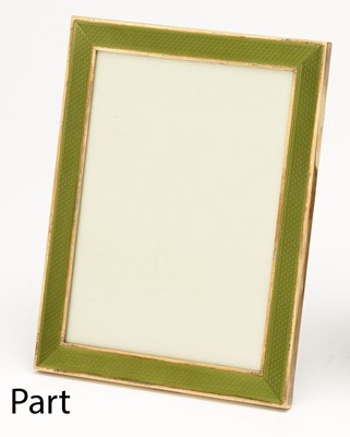 Lot 208 - Two Italian Sterling Silver and Enamel Picture Frames