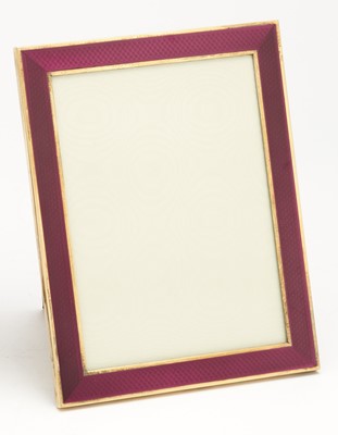 Lot 111 - Italian Sterling Silver and Enamel Picture Frame
