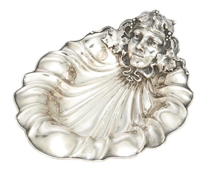 Lot 75 - Whiting Art Nouveau Sterling Silver Dish