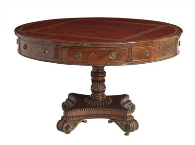 Lot 405 - William IV Mahogany and Gilt-Metal Mounted Library Table