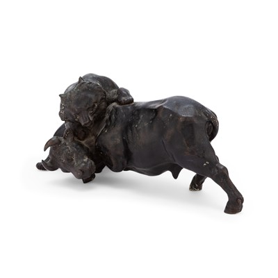 Lot 825 - A Japanese Bronze Okimono