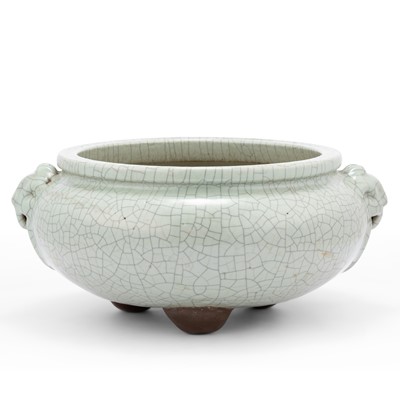 Lot 169 - A Large Chinese Crackle-glazed Porcelain Censer