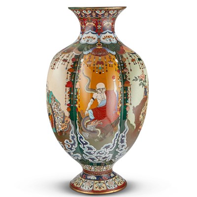 Lot 823 - A Large Japanese Cloisonne Enamel Vase