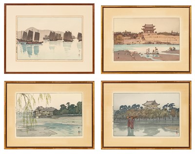 Lot 829 - Four Japanese woodblock Prints by Hiroshi Yoshida