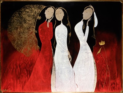 Lot 807 - A Vietnamese Painting by Dinh Quan